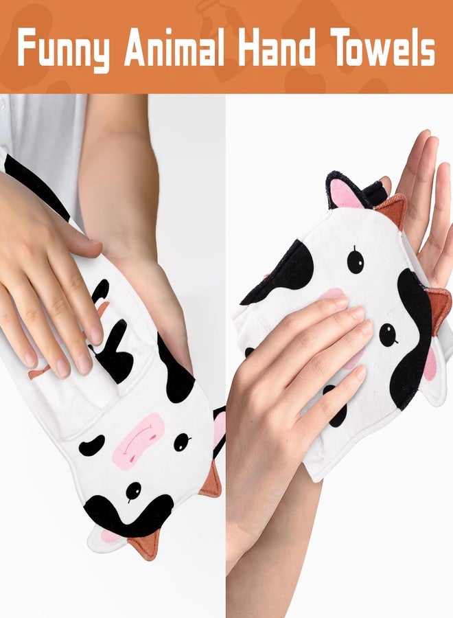 Prewplam Cow Hand Towels for Kitchen Bathroom - Cute Hand Bath Towels Cow Decor, Soft Hanging Towel for Bathroom Kitchen Decor, Birthday Gifts for Kids Women Mom - Image 5